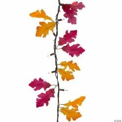 Outlet ❤️ 35-Count Fall Harvest Leaves Mini Light Garland Set 8.75ft Brown Wire 🔔 -Fall Crafts Sales 35 count fall harvest leaves mini light garland set 8 75ft brown wire14256768 a02