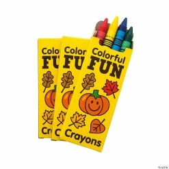 Coupon 🛒 4-Color Fall Crayons - 48 Boxes 🔔