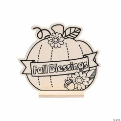 Buy 😉 Color Your Own Fall Blessings Pumpkins - 12 Pc. 🎉
