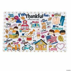 Best reviews of 🛒 Color Your Own I'm Thankful for 👪 Thanksgiving Placemats - 12 Pc. ✔️