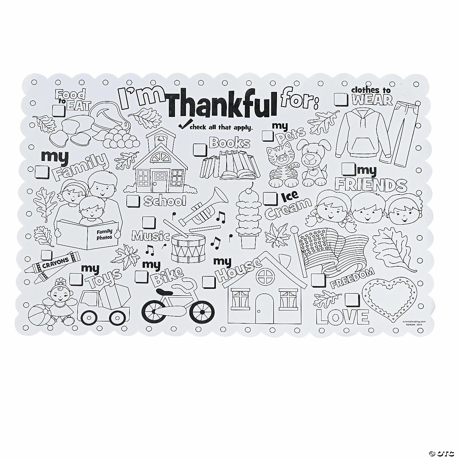 Best reviews of ๐ Color Your Own I'm Thankful for ๐ช Thanksgiving Placemats - 12 Pc. โ๏ธ 4 Best reviews of ๐ Color Your Own I'm Thankful for ๐ช Thanksgiving Placemats - 12 Pc. โ๏ธ - Image 2