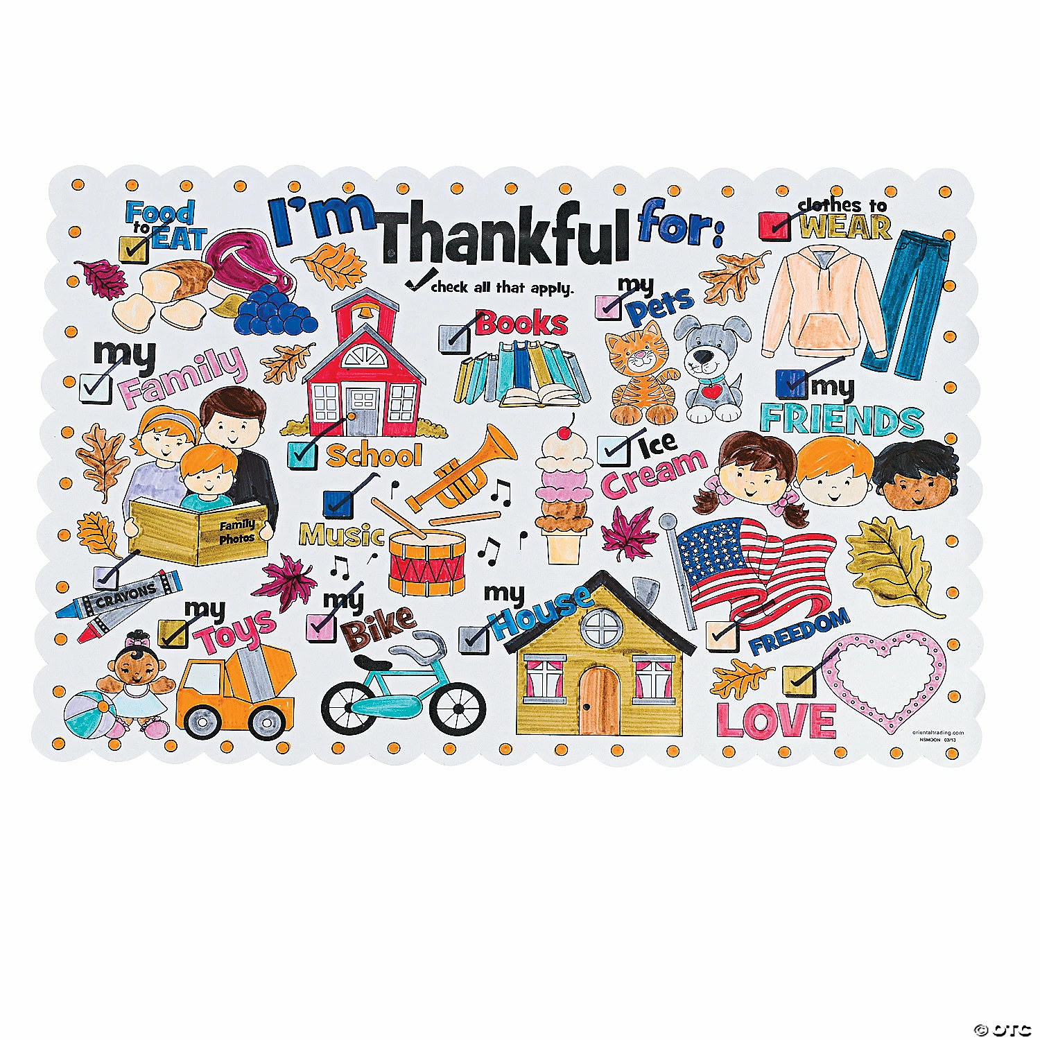 Best reviews of ๐ Color Your Own I'm Thankful for ๐ช Thanksgiving Placemats - 12 Pc. โ๏ธ 3 Best reviews of ๐ Color Your Own I'm Thankful for ๐ช Thanksgiving Placemats - 12 Pc. โ๏ธ