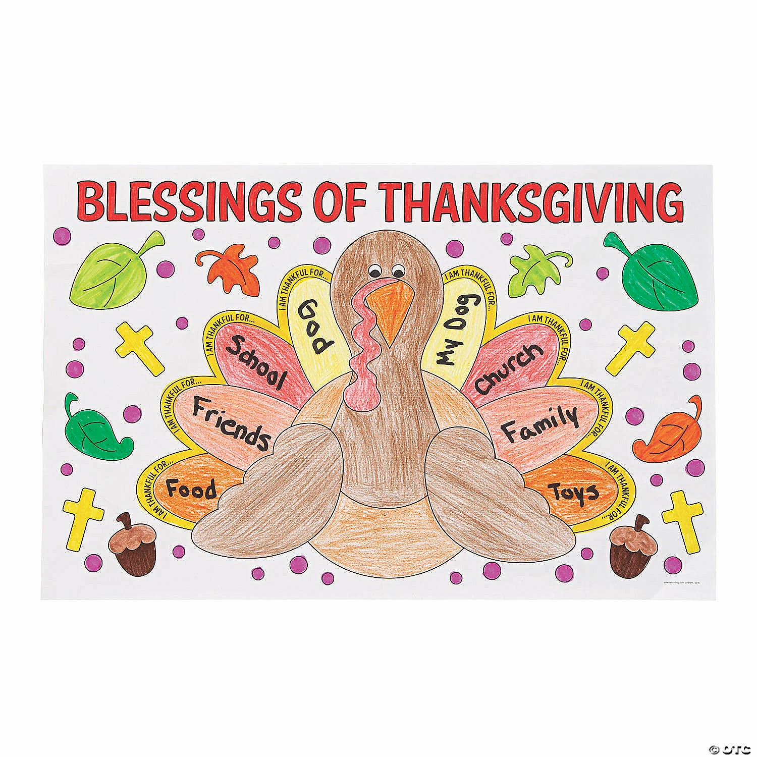 Outlet βοΈ Color Your Own Thankful For Placemats - 12 Pc. 𧨠4 Outlet βοΈ Color Your Own Thankful For Placemats - 12 Pc. 𧨠- Image 2