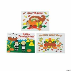 Best Sale 🤩 Color Your Own 👪 Thanksgiving Placemats - 12 Pc. 🎁