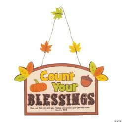 Promo 😍 Count Your Blessings Sign Craft Kit- Makes 12 😉