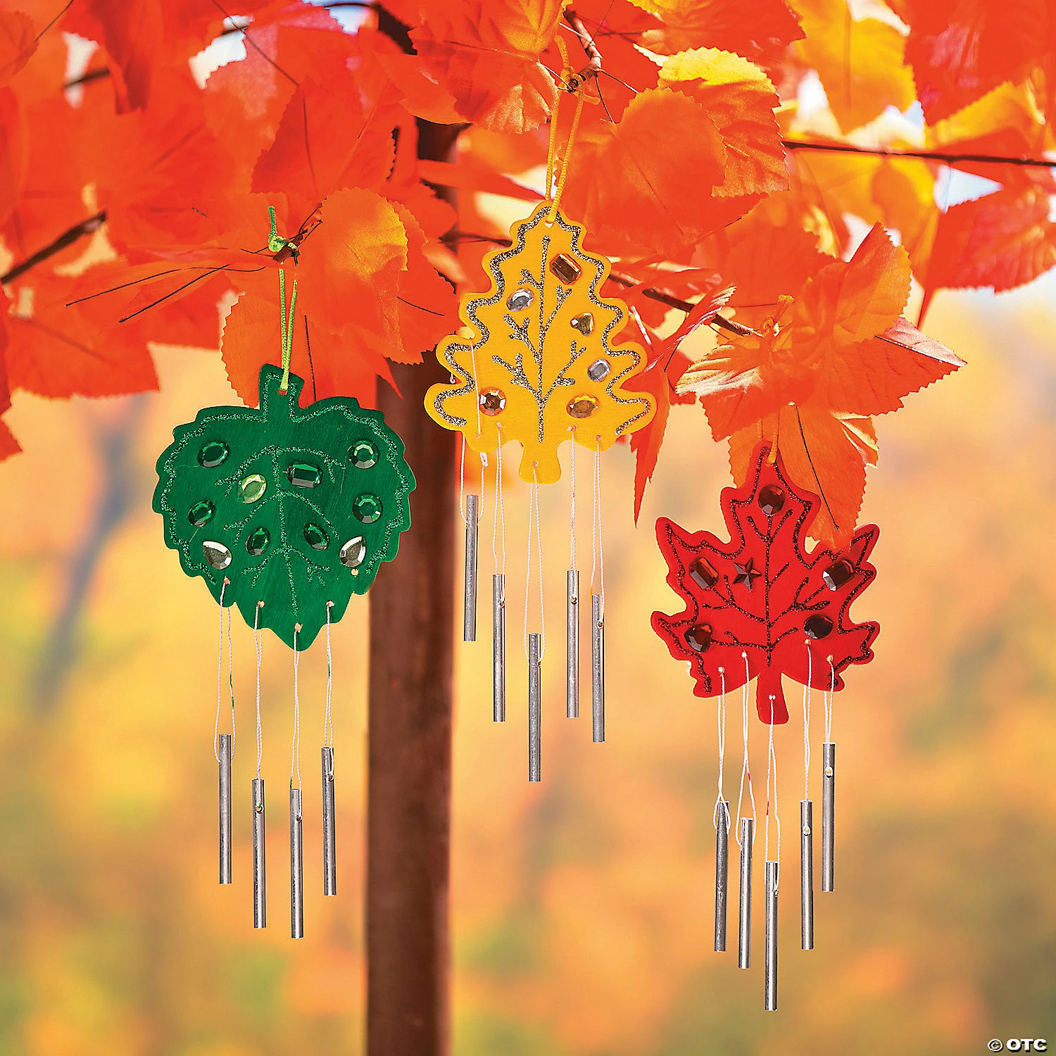 Buy โค๏ธ DIY Unfinished Wood Leaf-Shaped Wind Chimes - 12 Pc. ๐ 5 Buy โค๏ธ DIY Unfinished Wood Leaf-Shaped Wind Chimes - 12 Pc. ๐ - Image 3