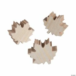 Brand new ✨ DIY Unfinished Wood Maple Leaf Fall Decoration - 6 Pc. 🧨