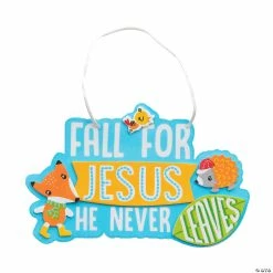 Wholesale โจ Fall for Jesus Animal Sign Craft Kit - Makes 12 ๐