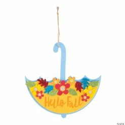 Cheapest 🤩 Fall Hanging Umbrella Craft Kit - Makes 12 ✔️