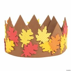Wholesale โญ Fall Leaves Crown Craft Kit - Makes 12 ๐