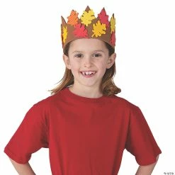 Wholesale ⭐ Fall Leaves Crown Craft Kit - Makes 12 🛒 -Fall Crafts Sales fall leaves crown craft kit makes 1213851889 a02