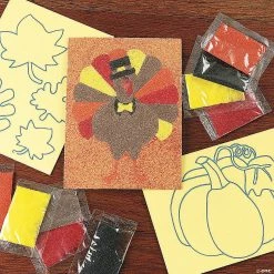 Cheapest 🥰 Fall Sand Art Picture Craft Kit - Makes 12 👍 -Fall Crafts Sales fall sand art picture craft kit makes 1248 2828a a02