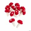 Promo 🧨 Felt Mushrooms - 12 Pc. 🛒