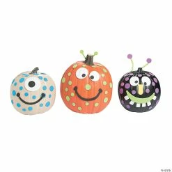 New 😀 Foam Monster Pumpkin Decorating Craft Kit - Makes 12 🥰