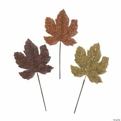 Best deal 🔥 Glitter Leaf Picks - 12 Pc. 👏