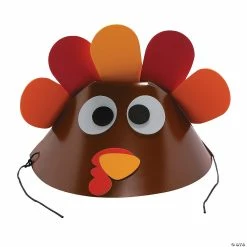 Outlet 😉 Goofy Turkey Hat Craft Kit - Makes 12 🎁