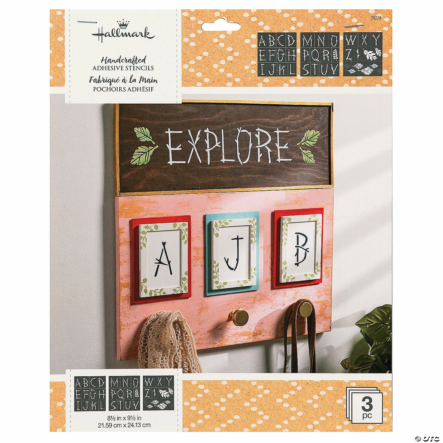 Wholesale 🌟 Hallmark™ Adhesive Stencils Nature Font Design - 3 Pc. ✨ 3 Wholesale 🌟 Hallmark™ Adhesive Stencils Nature Font Design - 3 Pc. ✨