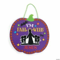 Outlet 🔔 I’m Fall-O-Ween Jesus Sign Craft Kit - Makes 12 🎁