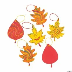 Hot Sale 😉 Magic Color Scratch Fall Leaves - 24 Pc. 👏
