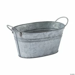 New โจ Oval Galvanized Bucket ๐