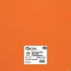 Best Pirce 🤩 Paper Accents Cardstock 12"x 12" Heavyweight Smooth 100lb Autumn Leaves 25pc       😍