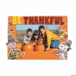 Deals 😉 Peanuts® 👪 Thanksgiving Picture Frame Magnet Craft Kit - Makes 12 🎉