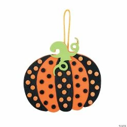 Fall Crafts Sales 41 Best deal ๐ฅ Polka Dot Pumpkin Ornament Craft Kit - Makes 12 ๐