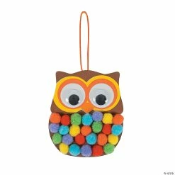 Coupon 🛒 Pom-Pom Owl Ornament Craft Kit - Makes 12 😉