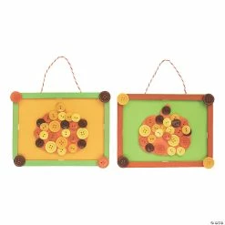 Deals 🎁 Pumpkin Button Frame Craft Kit - Makes 12 🎁