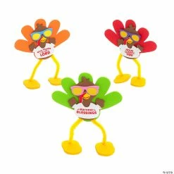 Hot Sale 🎉 Religious Stand-Up Turkey Character Craft Kit – Makes 12 🛒
