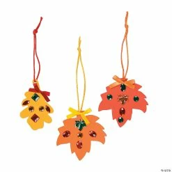 Wholesale โค๏ธ Rhinestone Fall Leaf Craft Kit - Makes 12 ๐ฅ