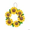 Flash Sale 🧨 Smile Face Sunflower Wreath Craft Kit – Makes 12 🤩