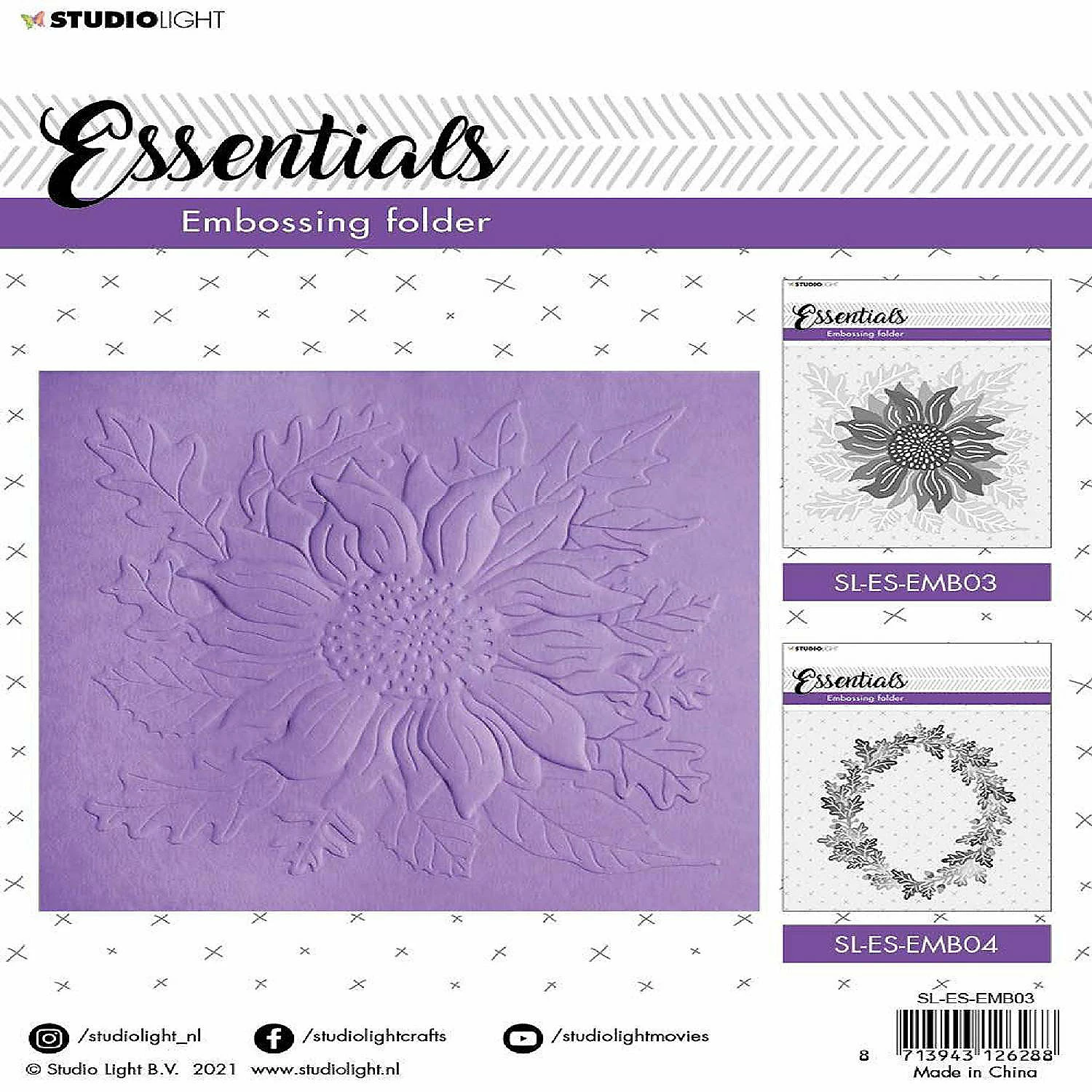 New 🌟 Studio Light SL 3D Embossing Folder Falling Leaves Essentials 150x150mm nr03 ✨ 4 New 🌟 Studio Light SL 3D Embossing Folder Falling Leaves Essentials 150x150mm nr03 ✨ - Image 3