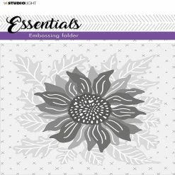 New 🌟 Studio Light SL 3D Embossing Folder Falling Leaves Essentials 150x150mm nr03 ✨