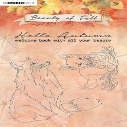 Cheap 😉 Studio Light SL Clear Stamp Foxes Beauty Of Fall 105x148mm nr61 ✔️