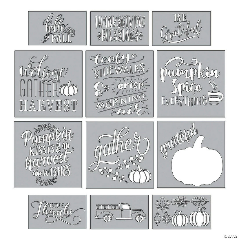 Discount π€© Thanksgiving DΓ©cor Stencils - 12 Pc. π 3 Discount π€© Thanksgiving DΓ©cor Stencils - 12 Pc. π