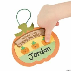 Outlet 💯 Thumbprint Pumpkin Patch Craft Kit - Makes 12 🎉 -Fall Crafts Sales thumbprint pumpkin patch craft kit makes 1248 8221 a02