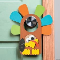 New 👏 Turkey Doorknob Hanger Craft Kit - Makes 12 😍 -Fall Crafts Sales turkey doorknob hanger craft kit makes 1213655879 a03