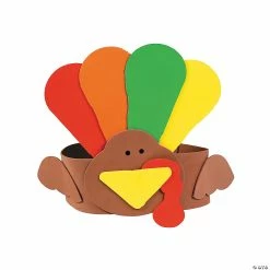 Budget โค๏ธ Turkey Headband Craft Kit - Makes 12 โค๏ธ