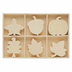 Cheapest ❤️ Woodpeckers Crafts, DIY Unfinished Wood Autumn Cutouts Tray, Pack of 2 🧨